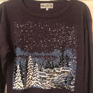 Wildfox Tops - Wildfox Cozy Cabin Thermal Wildfox Tops - Wildfox Cozy Cabin Thermal